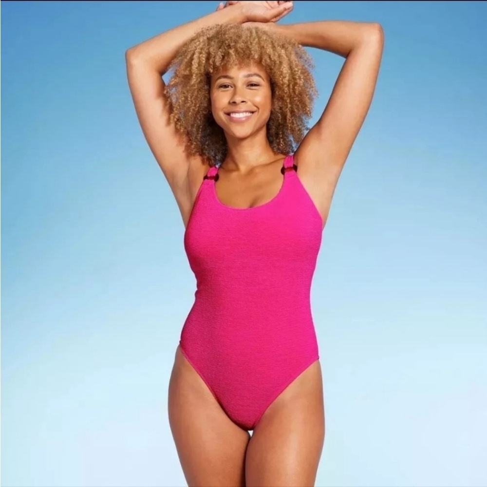 NWT Shade & Shore Pink One-Piece Swimsuit